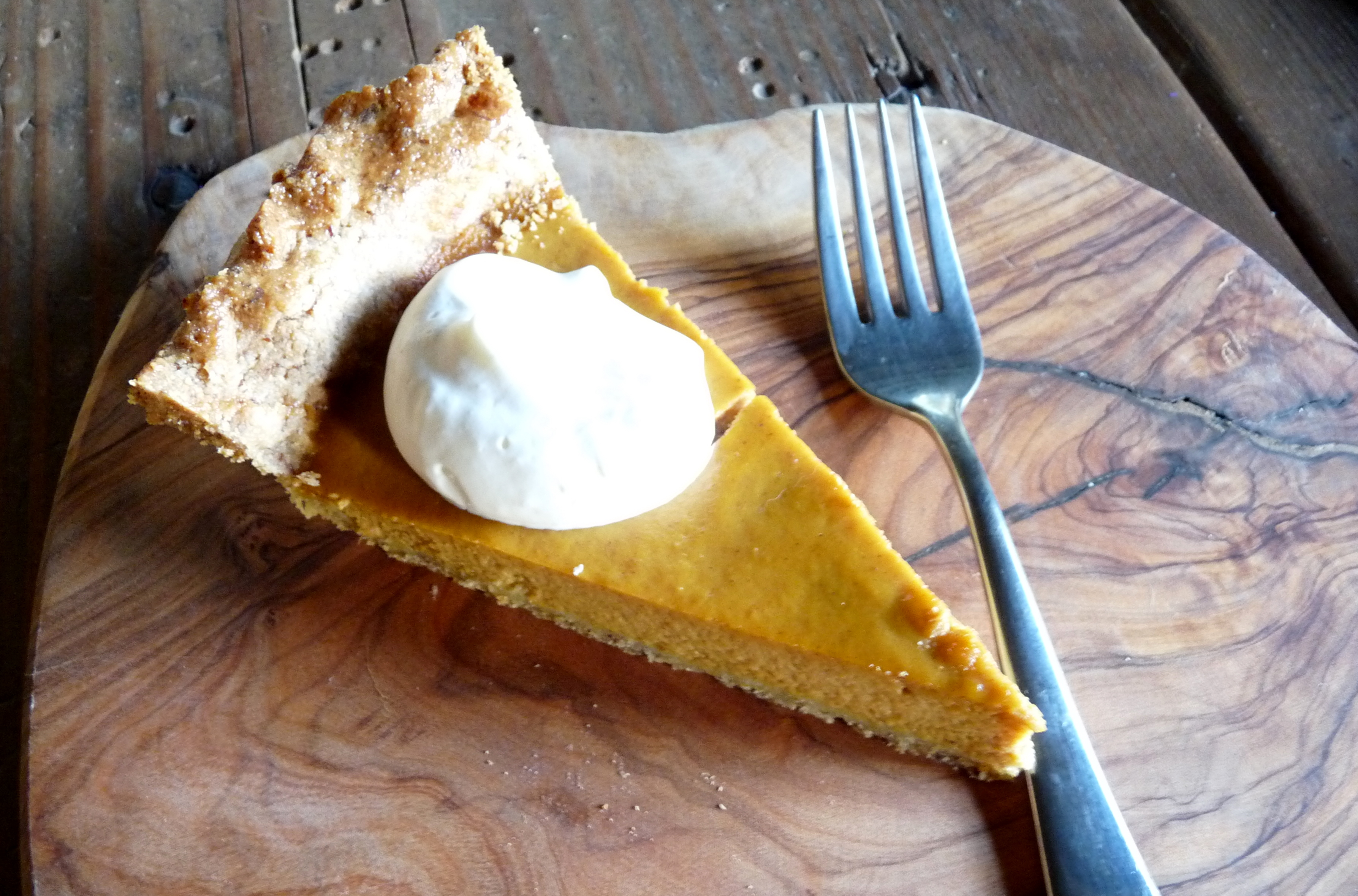 Maple Pumpkin Pie With Whole Wheat & Flax Crust