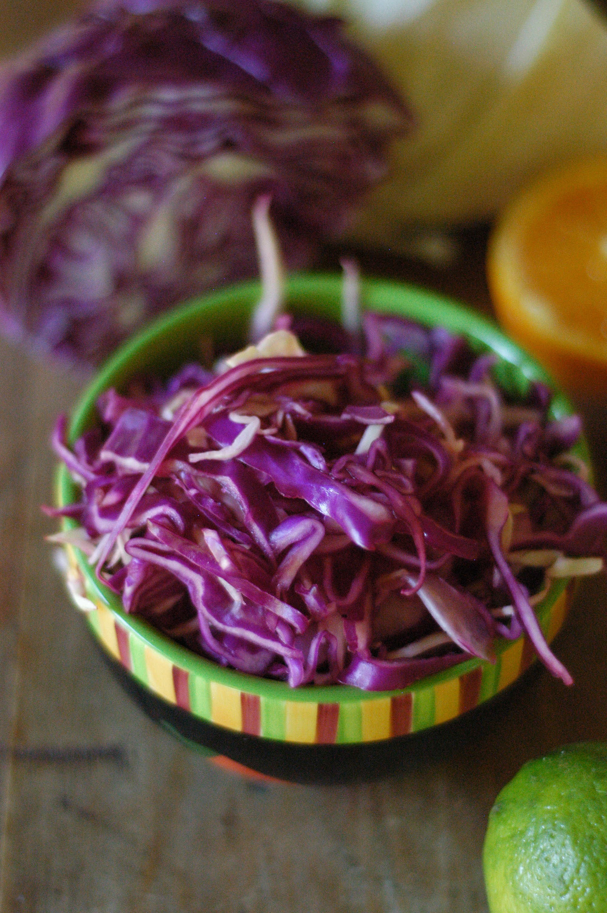 coleslaw, fish taco topping