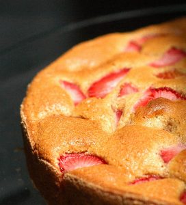 Dessert Turned Main Dish – Whole Wheat Strawberry Cake